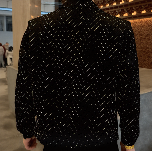Crystal Textured Suit Jacket