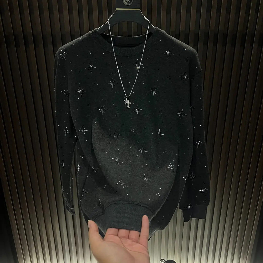 Starry Sky Luxury Rhinestone Sweatshirt