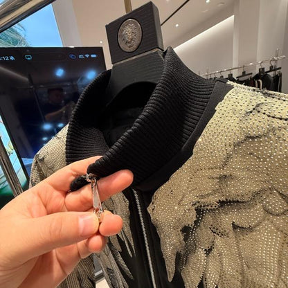 Fashion Crystal-Waterfall Angel Wings Jacket