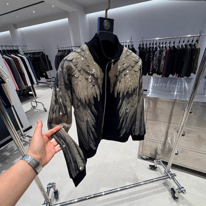 Fashion Crystal-Waterfall Angel Wings Jacket