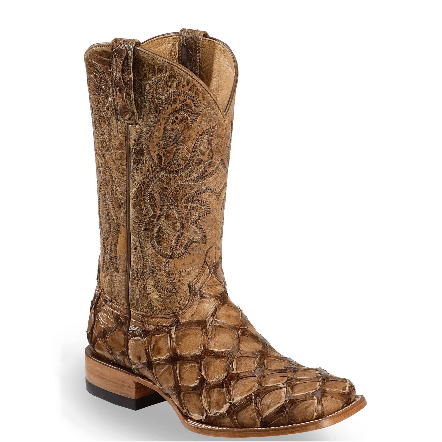 Cody James Men's Pirarucu Exotic Boots - Broad Square Toe