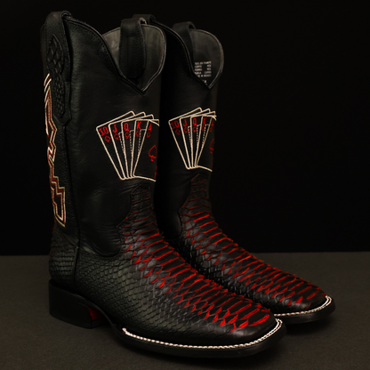 Royal Flush Western Leather Boots - Square Toe