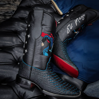 Magician Collaboration Handmade Python Boots