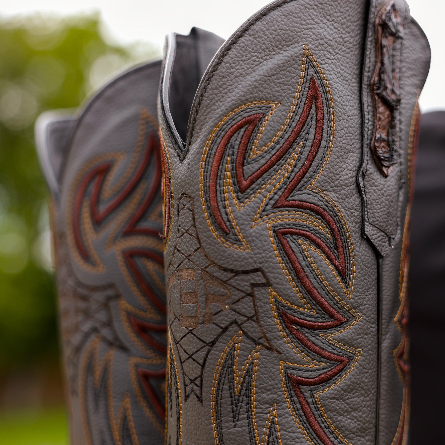 Handcrafted  Jumbo Pirarucu Leather Boots - Square Toe