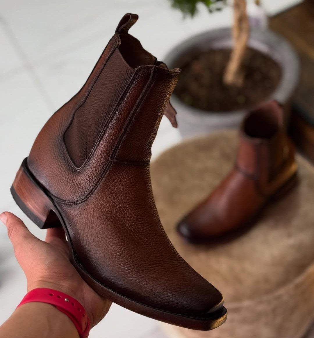 Casual Trendy Leather Cowboy Boots