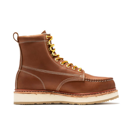 Men's Brown Wedge Work Boots