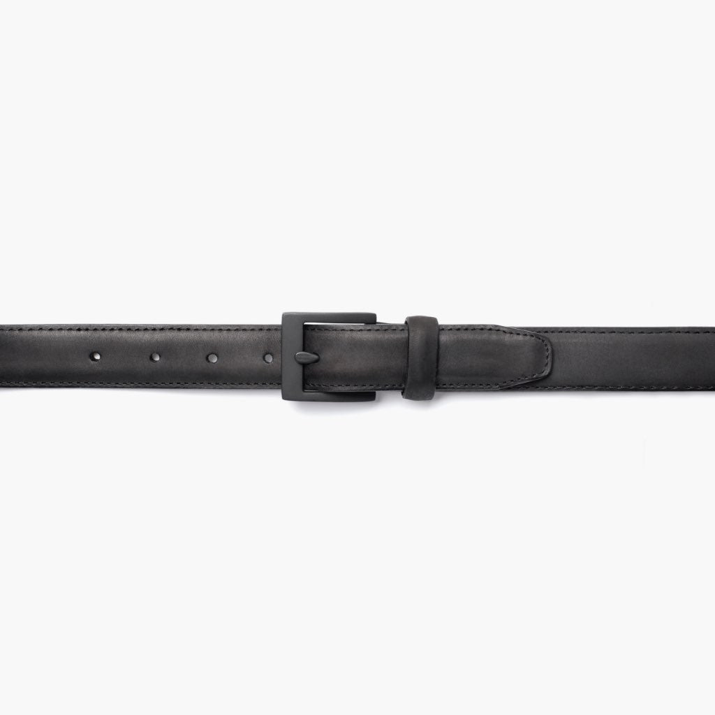 Men's Classic Leather Belt - Black