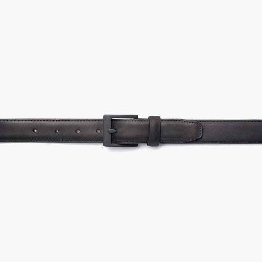 Men's Classic Leather Belt - Black