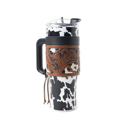 Wide Wyoming Cow Tumbler