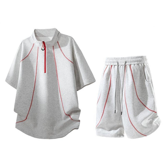 Trendy Striped Design Two-Piece Set