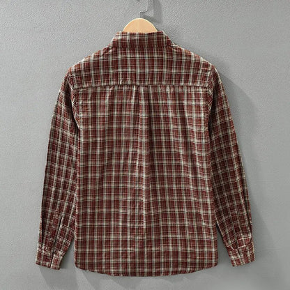 Retro Artistic Plaid Casual Loose Shirt