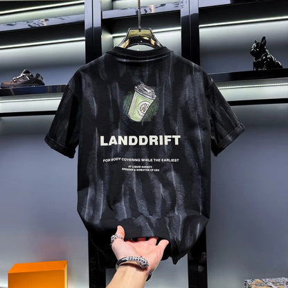 Trendy Loose-Fitting Tie-Dye Print T-Shirt