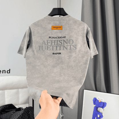 Summer Trendy Letter Tie Dye Breathable T-Shirt