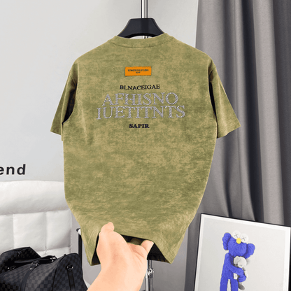 Summer Trendy Letter Tie Dye Breathable T-Shirt