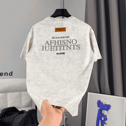 Summer Trendy Letter Tie Dye Breathable T-Shirt