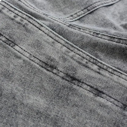 Vintage Washed Distressed Denim Jacket