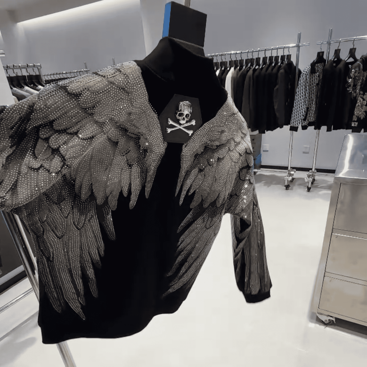Fashion Crystal-Waterfall Angel Wings Jacket