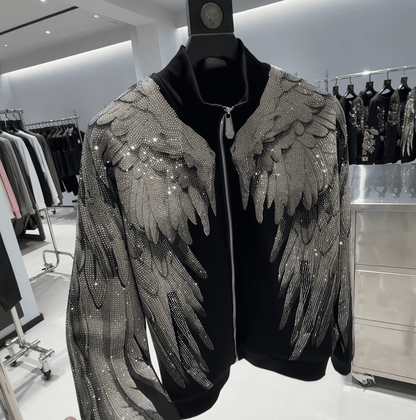 Fashion Crystal-Waterfall Angel Wings Jacket