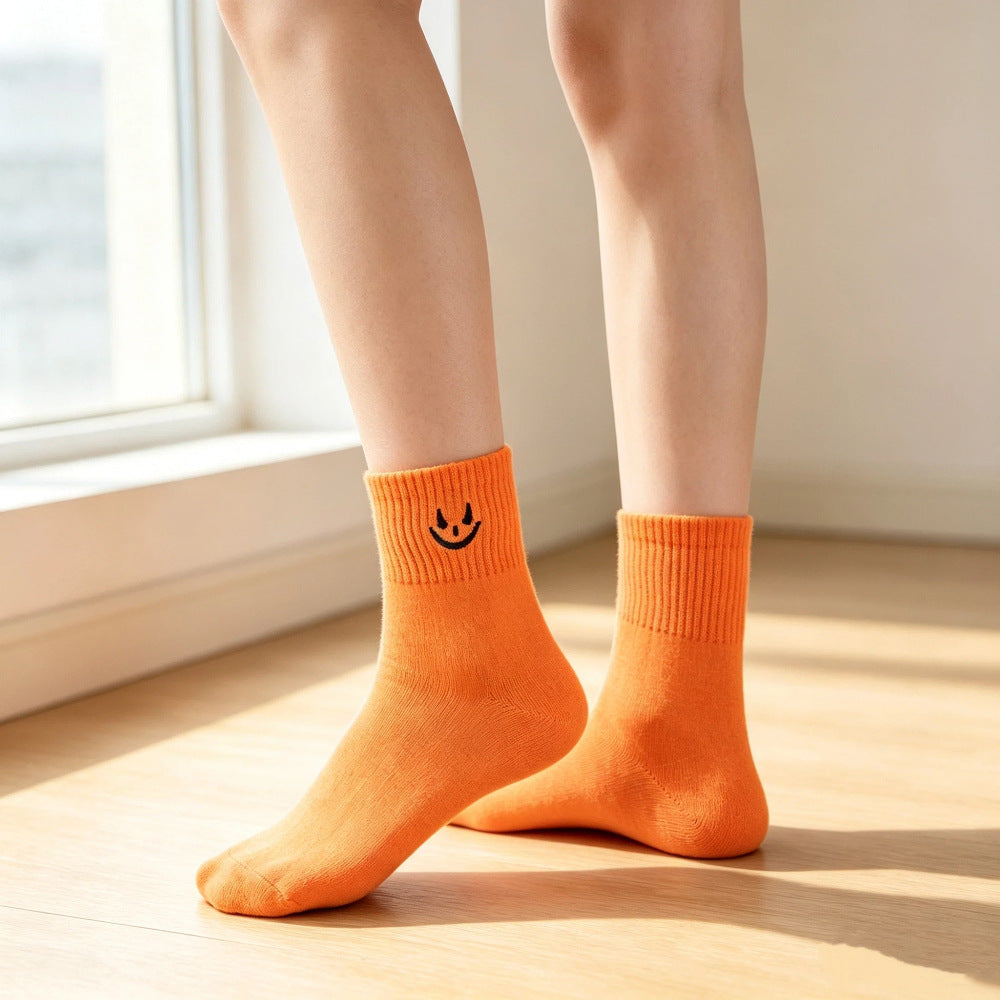 Halloween Daily Thickened Mid-Calf Socks - 5 Pairs