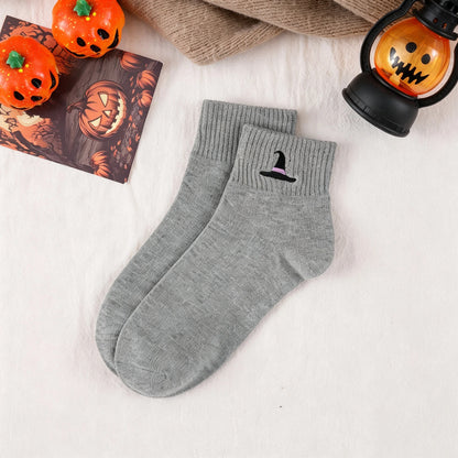 Halloween Daily Thickened Mid-Calf Socks - 5 Pairs