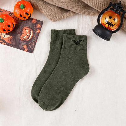 Halloween Daily Thickened Mid-Calf Socks - 5 Pairs