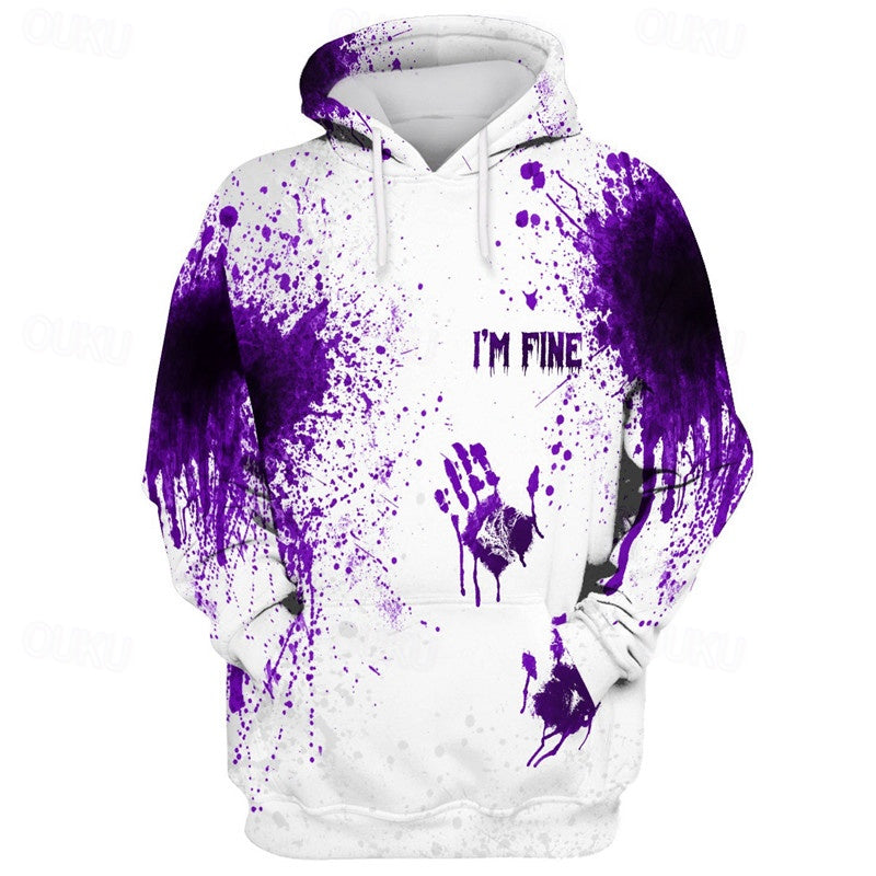 Halloween Horror Streetwear Hoodie - I'M FINE