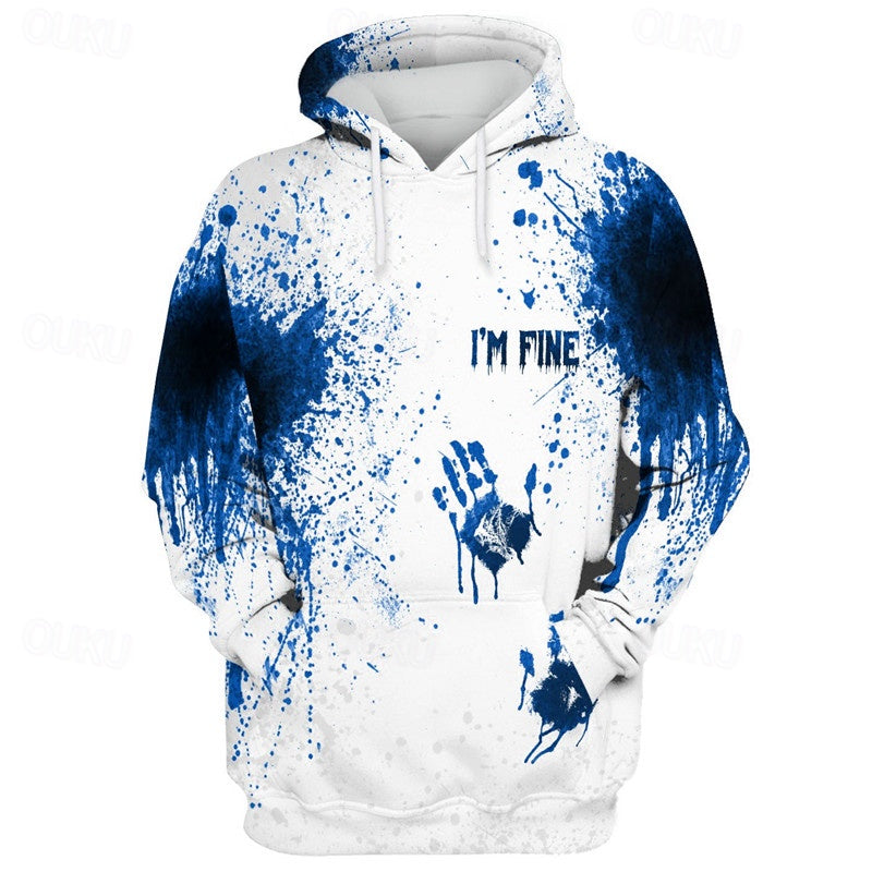 Halloween Horror Streetwear Hoodie - I'M FINE