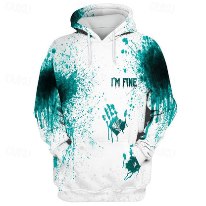 Halloween Horror Streetwear Hoodie - I'M FINE