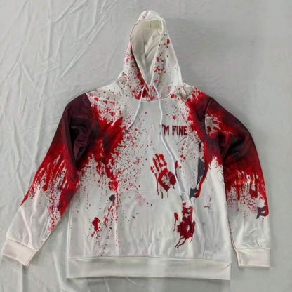 Halloween Horror Streetwear Hoodie - I'M FINE