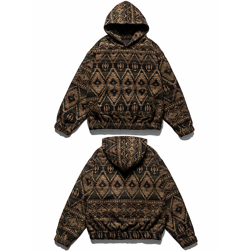 Men's Vintage Aztec Southwestern Hoodie