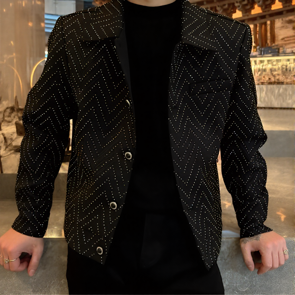 Crystal Textured Suit Jacket