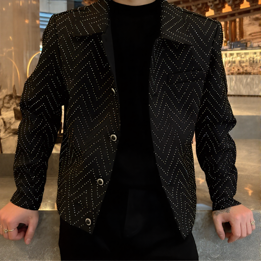 Crystal Textured Suit Jacket