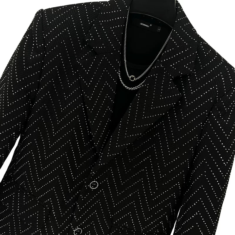 Crystal Textured Suit Jacket