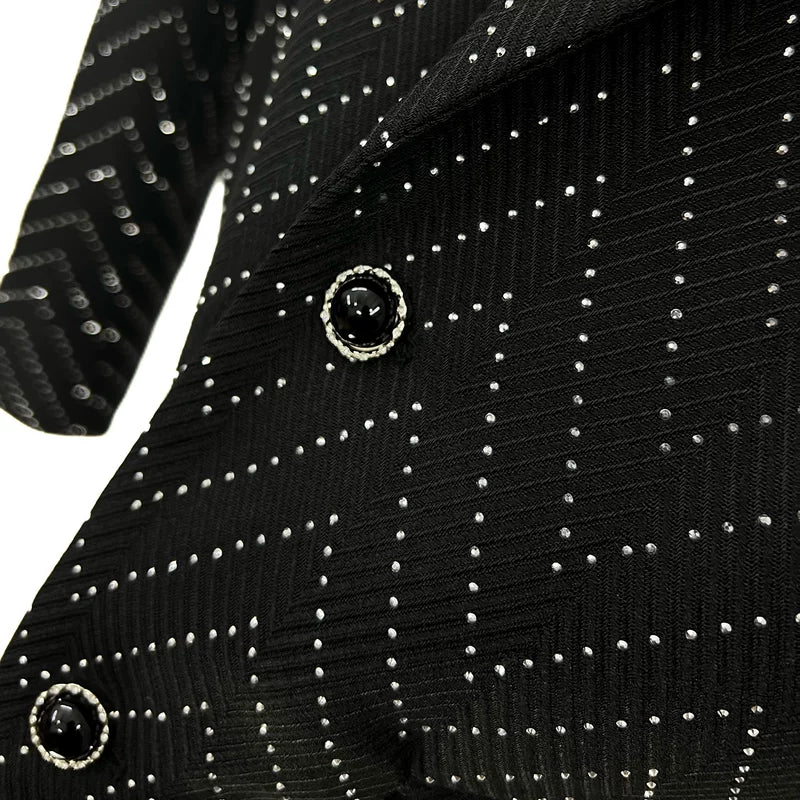 Crystal Textured Suit Jacket