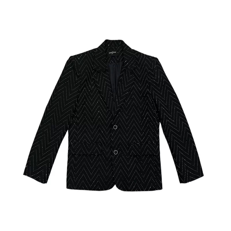 Crystal Textured Suit Jacket