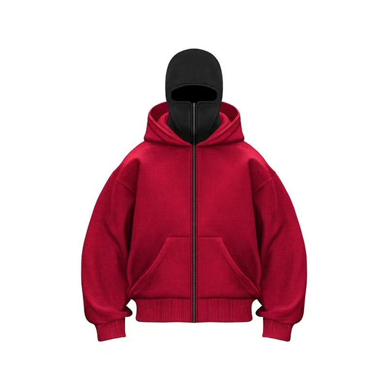 Double Hooded Full Zip Hoodie