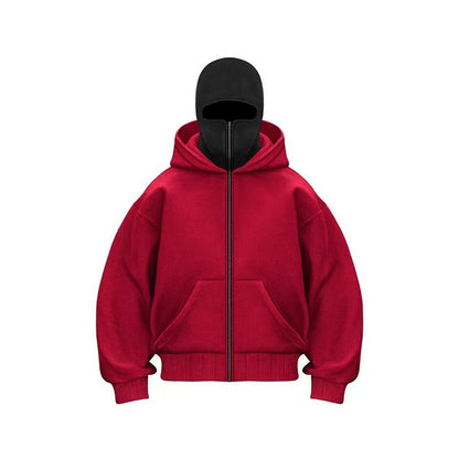 Double Hooded Full Zip Hoodie