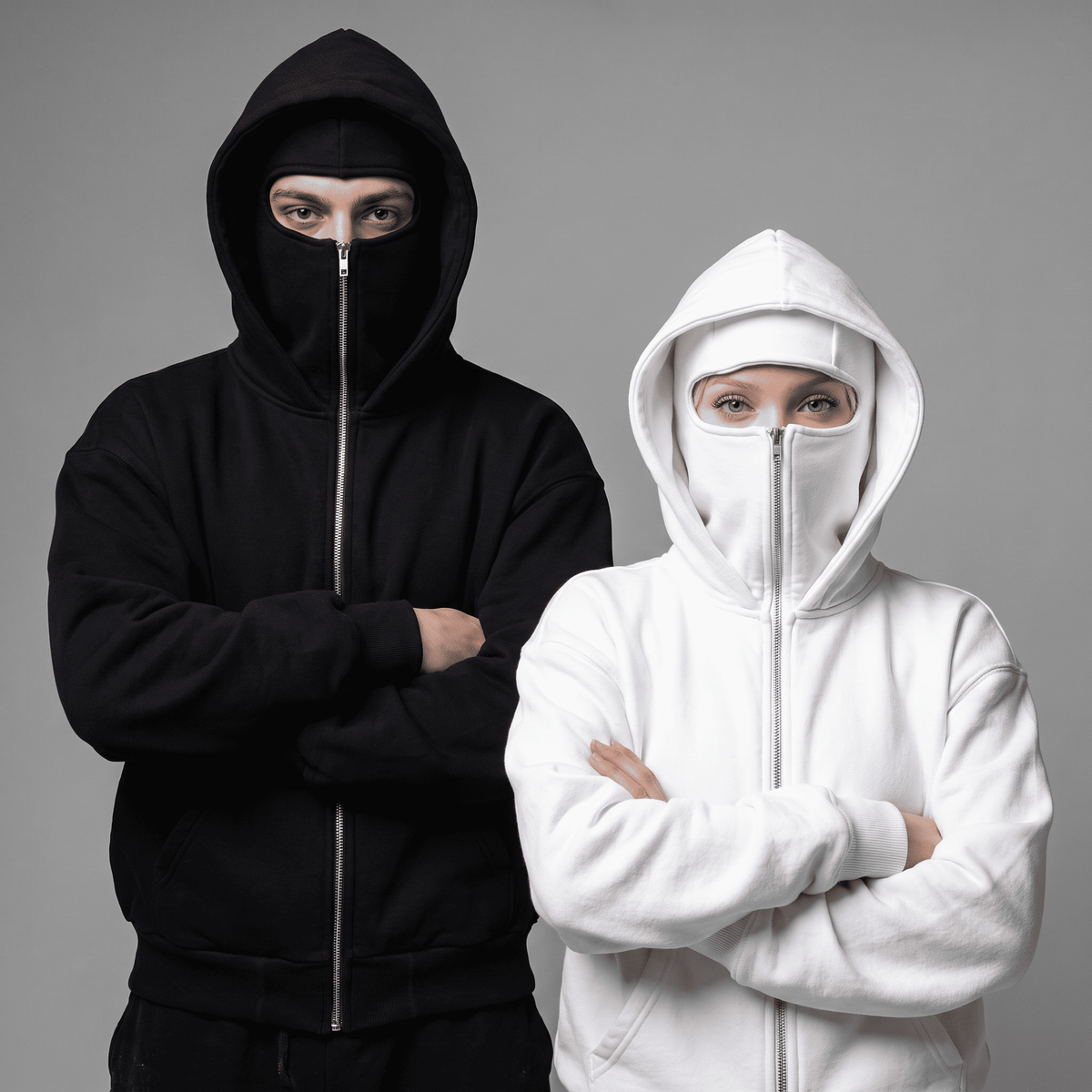 Double Hooded Full Zip Hoodie