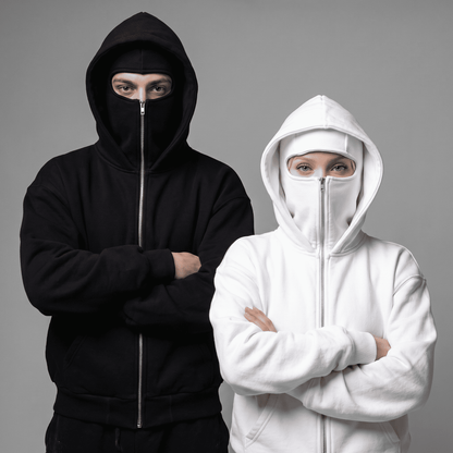 Double Hooded Full Zip Hoodie