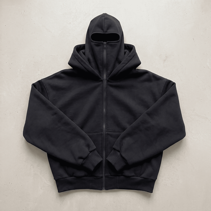 Double Hooded Full Zip Hoodie