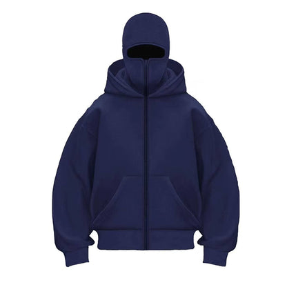 Double Hooded Full Zip Hoodie