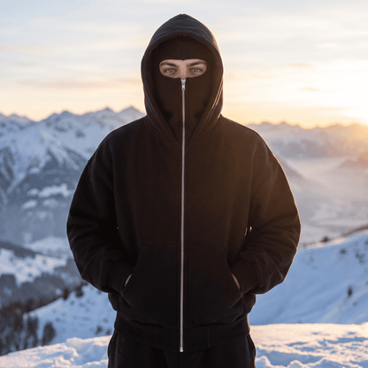 Double Hooded Full Zip Hoodie