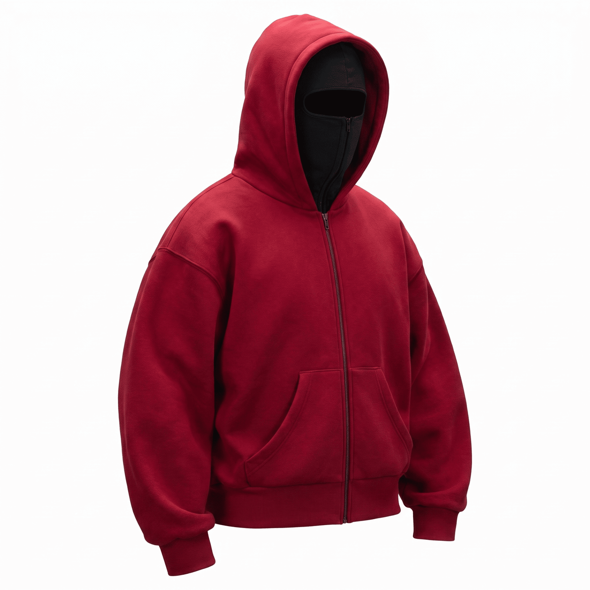 Double Hooded Full Zip Hoodie