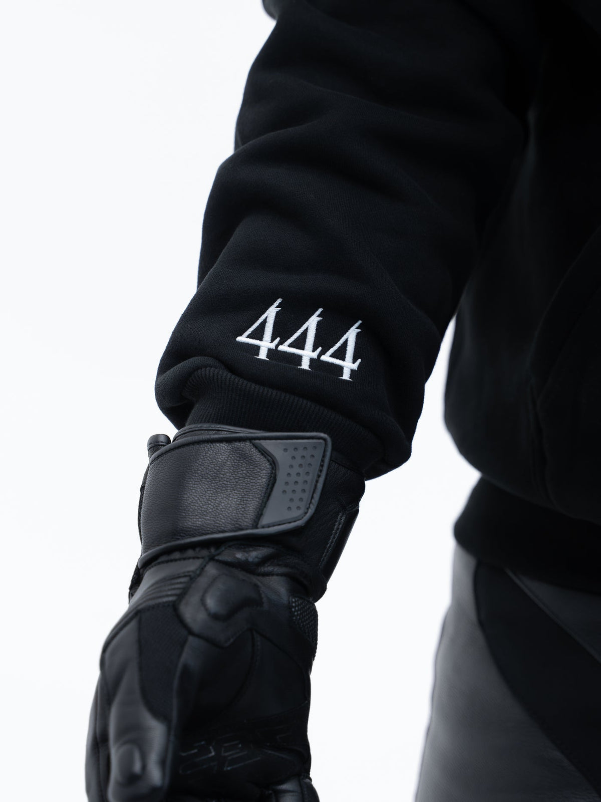 444 Reflective Hoodie - Silver Print Lights Up at Night