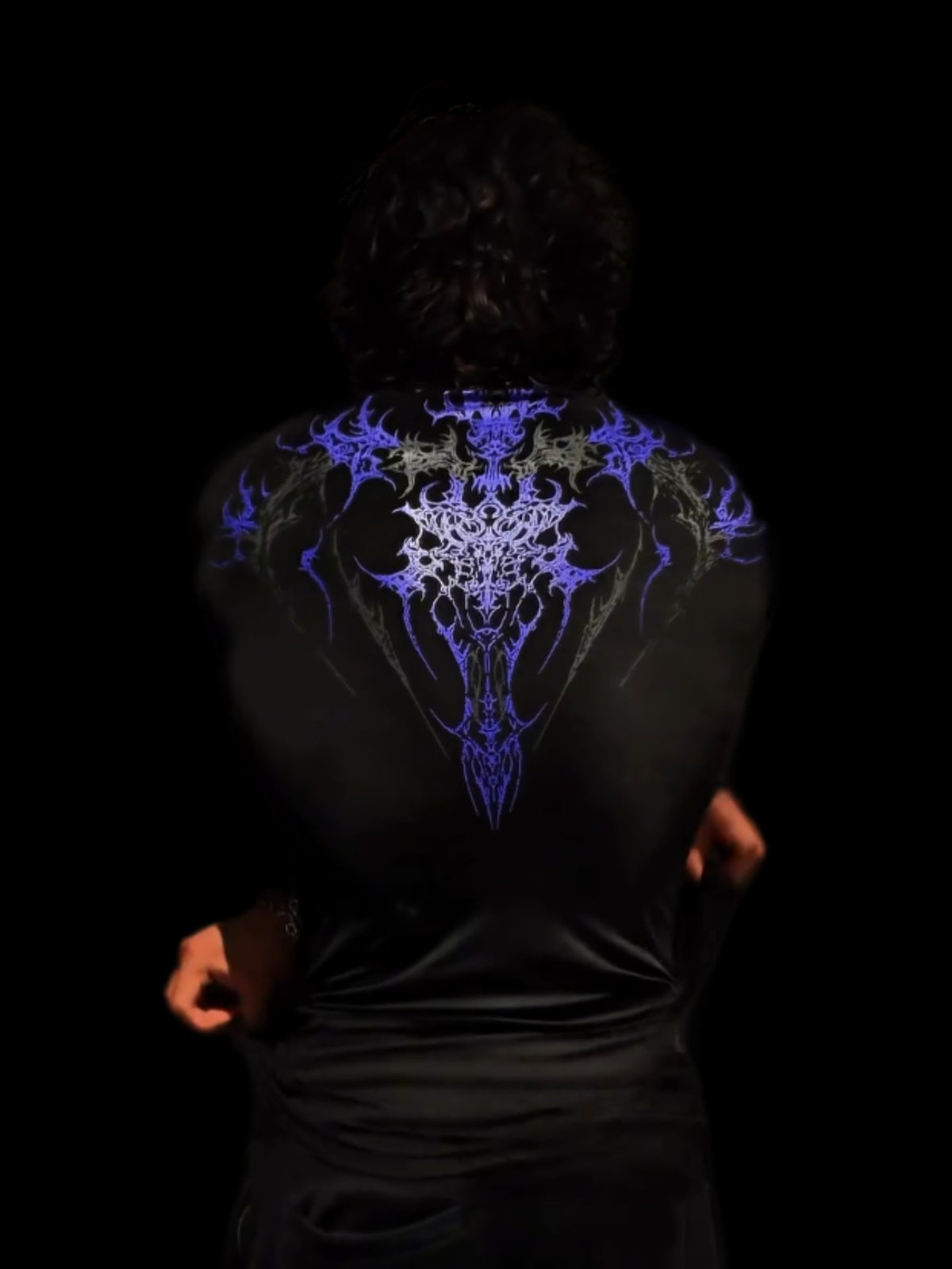 Dark-Style Stretchy Quick-Dry Compression Sports T-Shirt