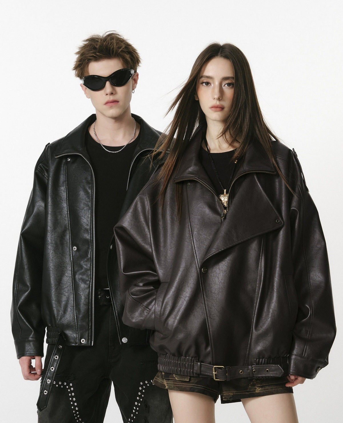 Edgy Biker-Style Leather Jacket