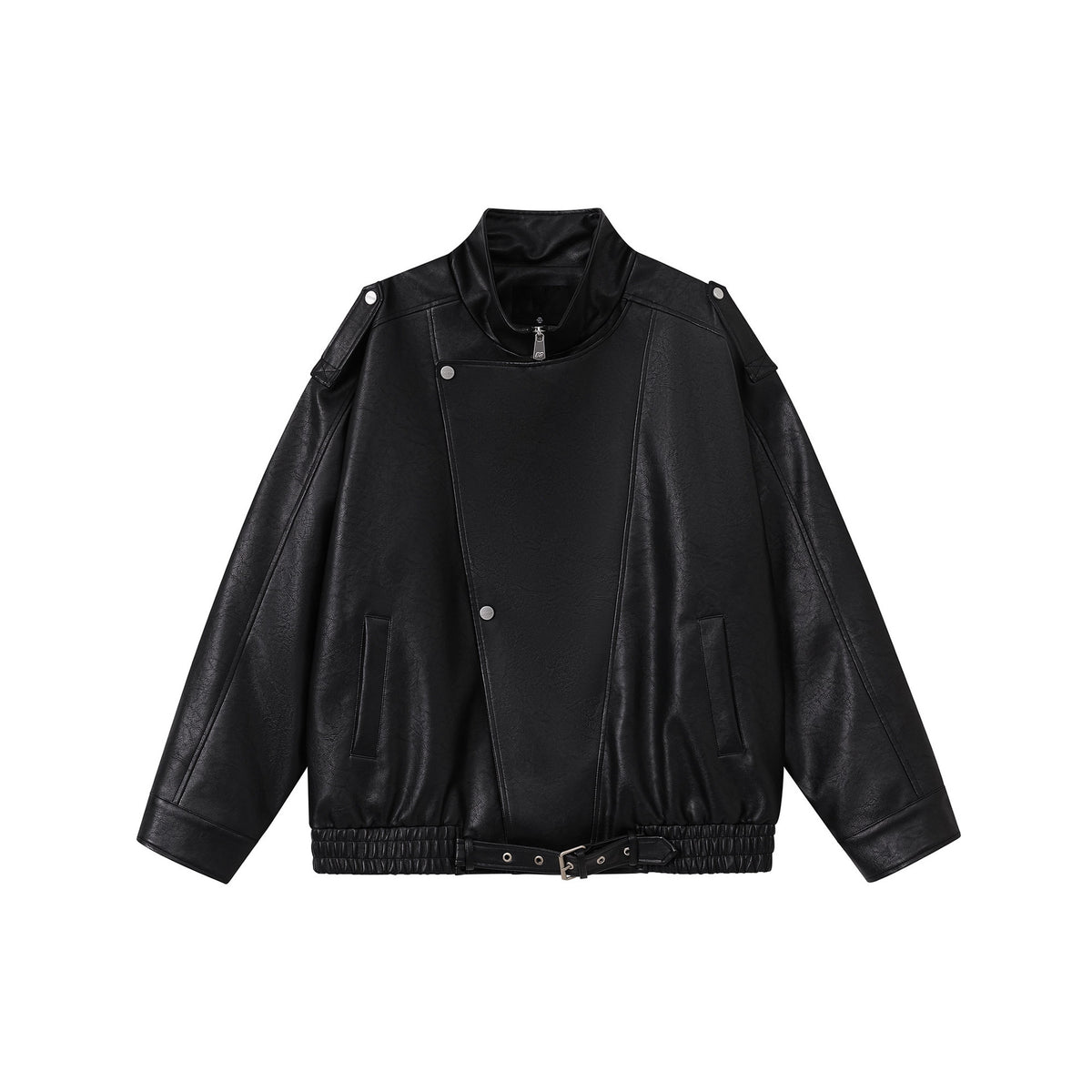 Edgy Biker-Style Leather Jacket