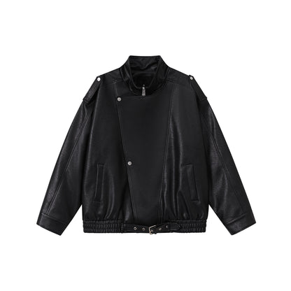 Edgy Biker-Style Leather Jacket