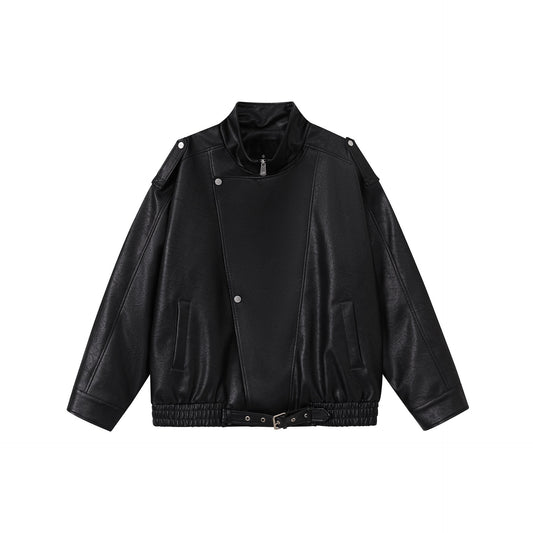 Edgy Biker-Style Leather Jacket