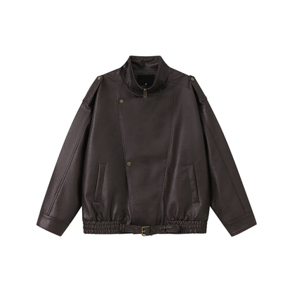 Edgy Biker-Style Leather Jacket